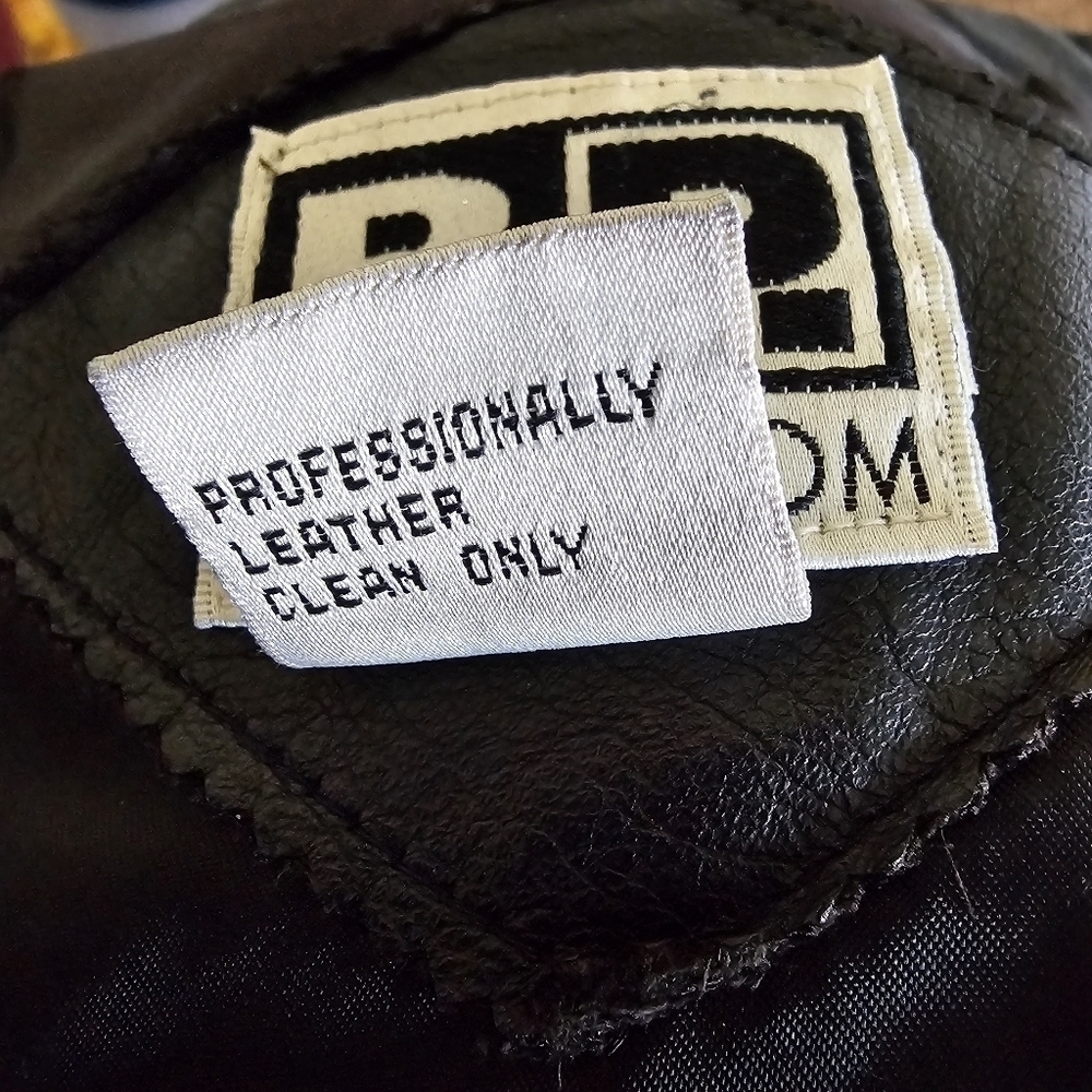 Nordstrom BP. Women's Black Leather Moto Jacket Coat Size Medium - Picture 14 of 14